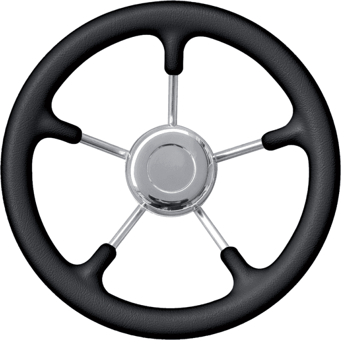 RUOTA TIMONE NERO Ø MM.280