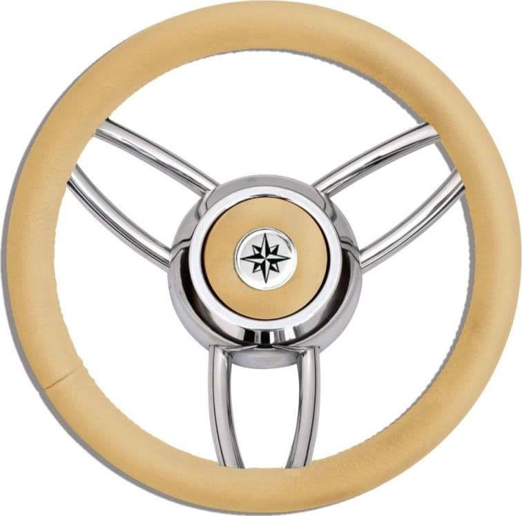 RUOTA TIMONE T26 BEIGE Ø MM.350