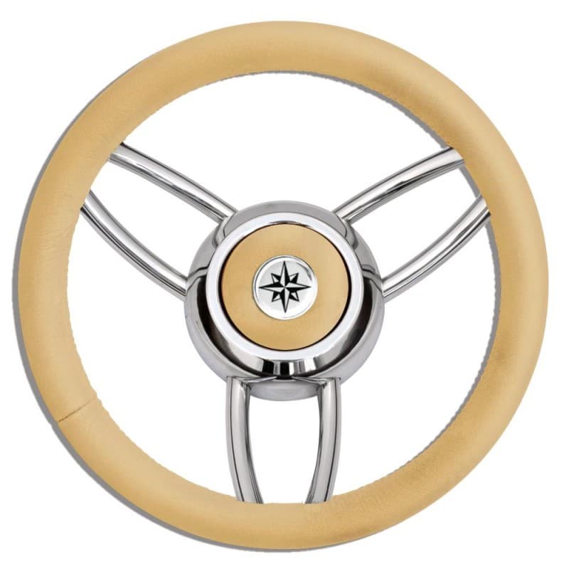 RUOTA TIMONE T26 BEIGE Ø MM.350 - 2