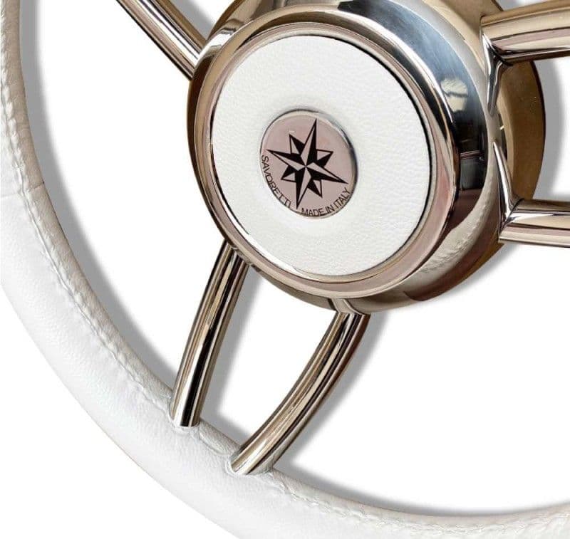 RUOTA TIMONE T26 BIANCO Ø MM.350 - 2