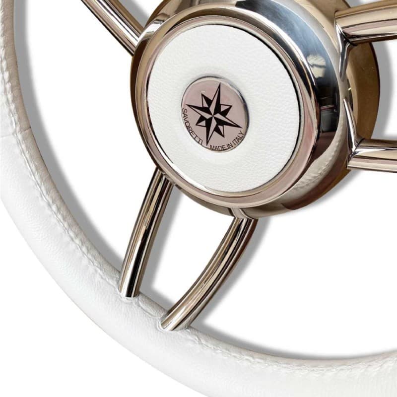 RUOTA TIMONE T26 BIANCO Ø MM.350 - 4