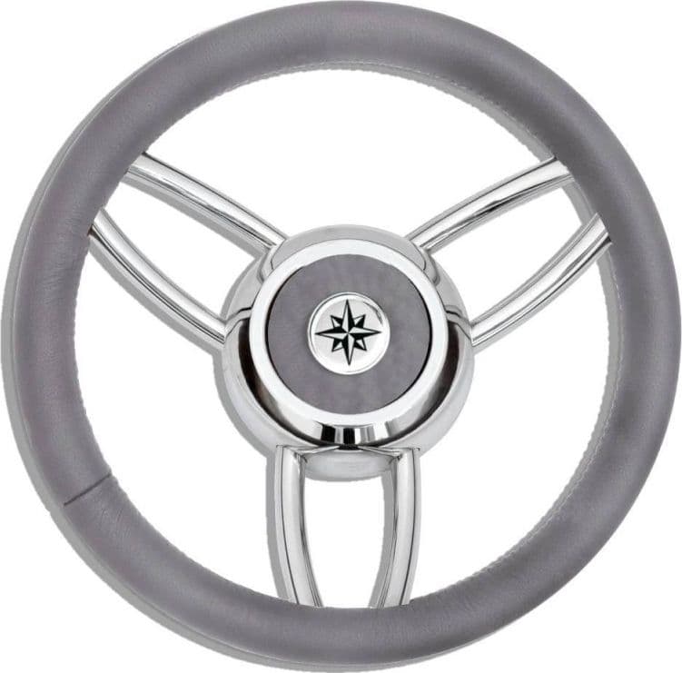 RUOTA TIMONE T26 GRIGIO Ø MM.350