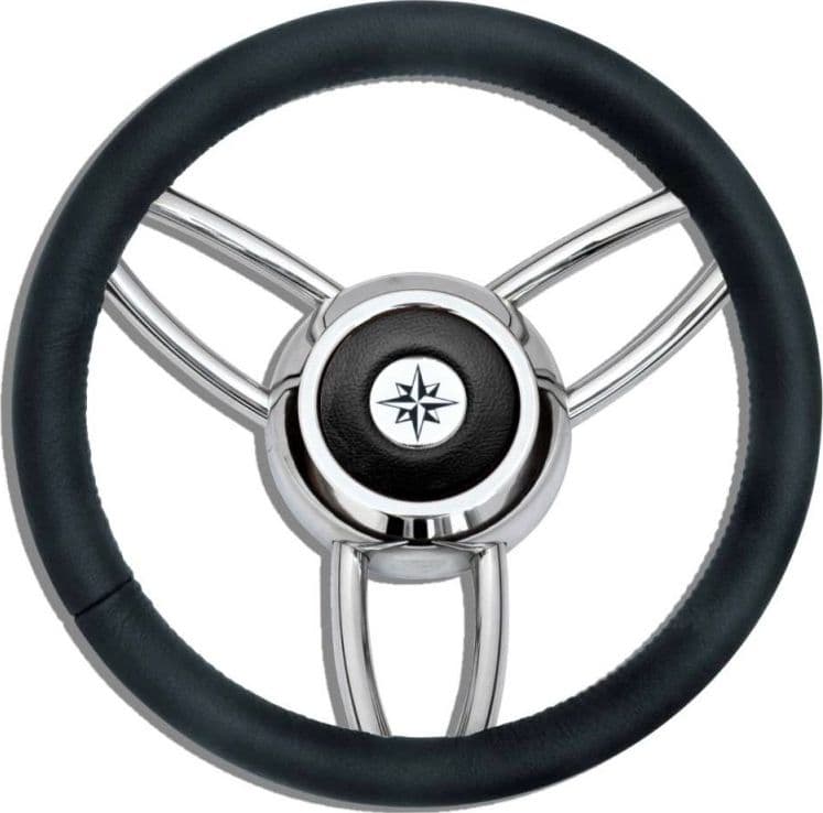 RUOTA TIMONE T26 NERO Ø MM.350