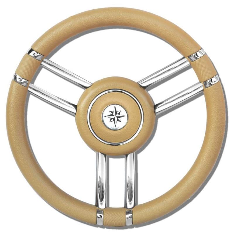 RUOTA TIMONE T27 BEIGE Ø MM.350 - 2