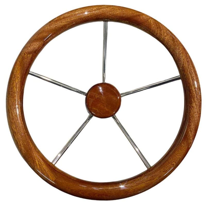 RUOTA TIMONE TEAK Ø MM.350 - 3