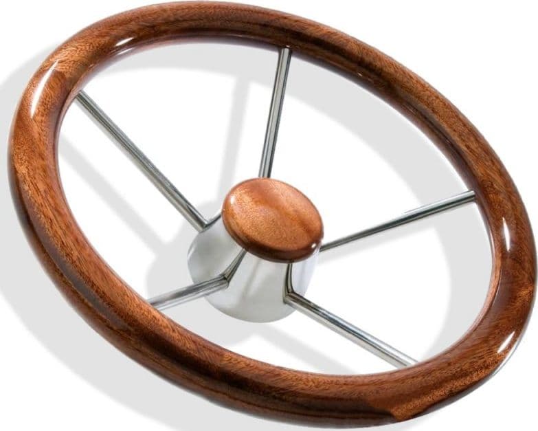 RUOTA TIMONE TEAK Ø MM.350 - 6