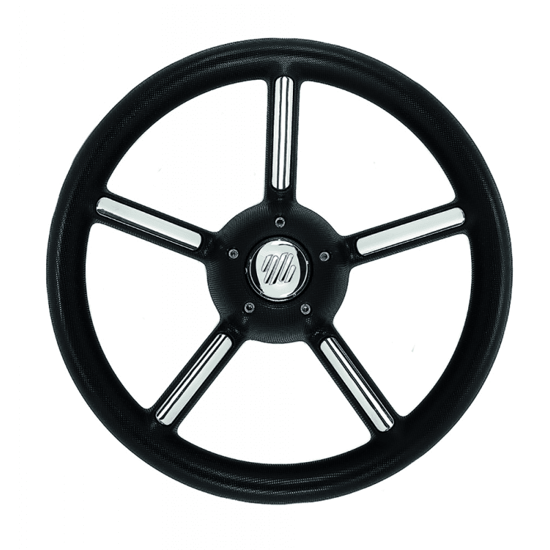 RUOTA TIMONE V56 NERA Ø MM.350 - 3