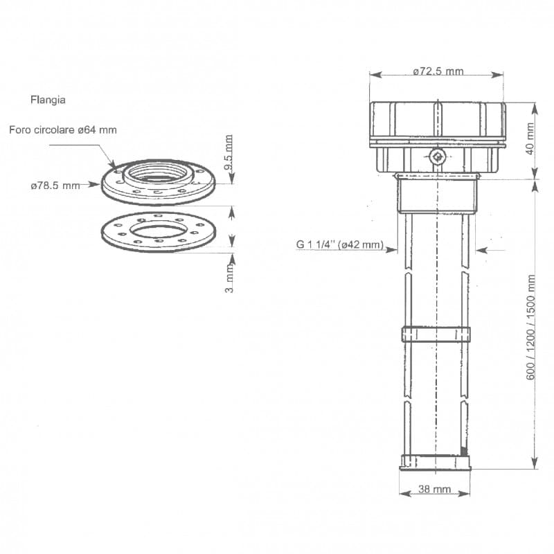 SENSORE ACQUE NERE MM.80-600 - 4