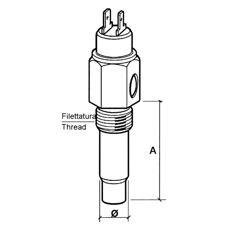 SENSORE TEMP. ACQUA C/ALLARME - 3