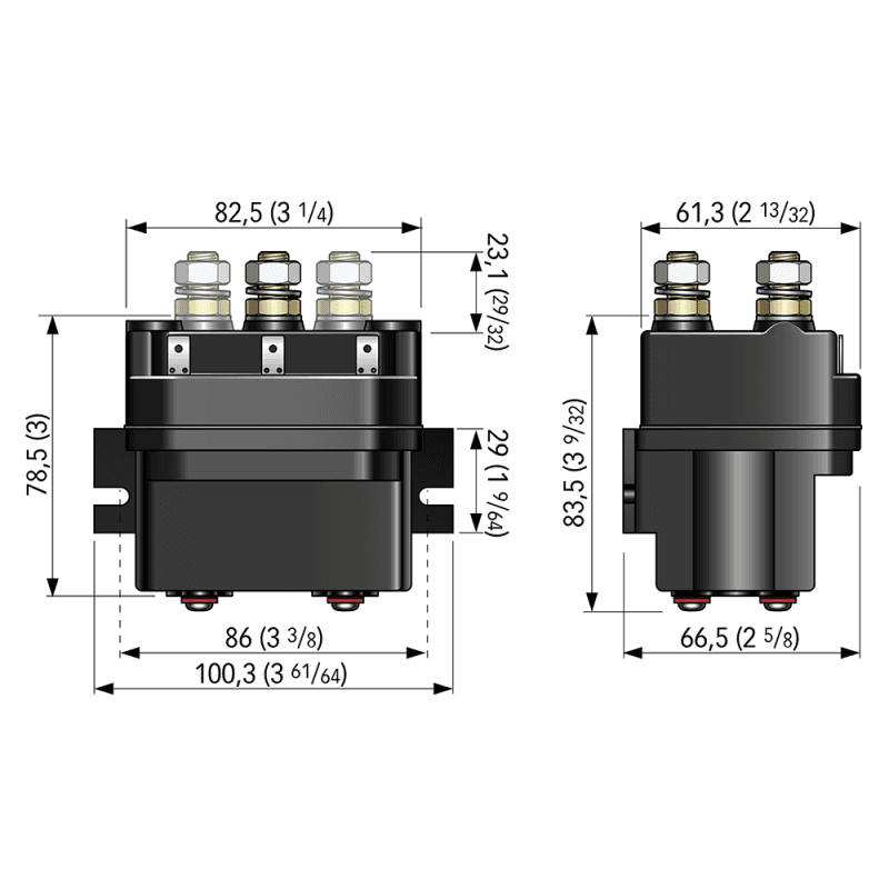 TELERUTTORE 3 TERMINALI 12V - 2