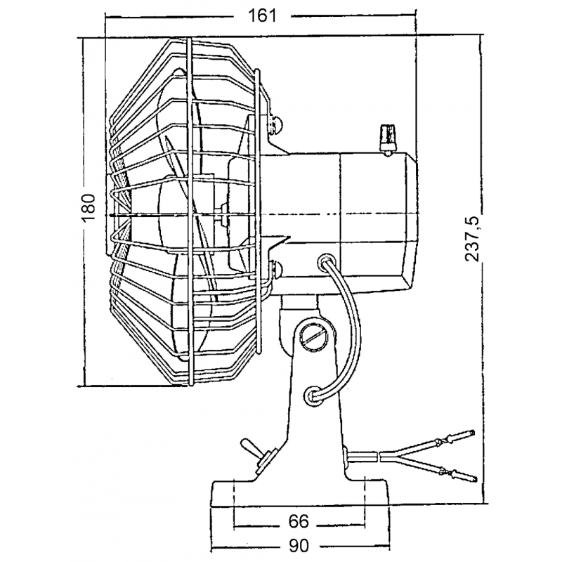 VENTILATORE OSCILLANTE 12V. - 4