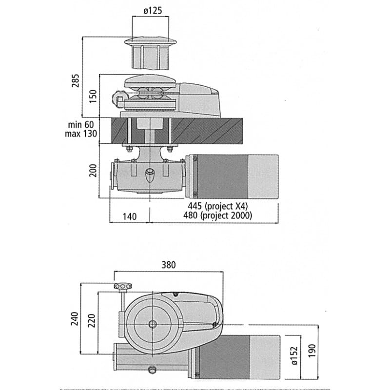X4 2300W 24V. C/CAMPANA MM. 12 - 2