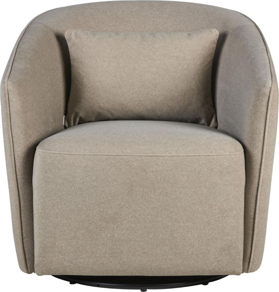 Sedia Girevole e Scorrevole Quax Gomi - Mohair Latte - 2