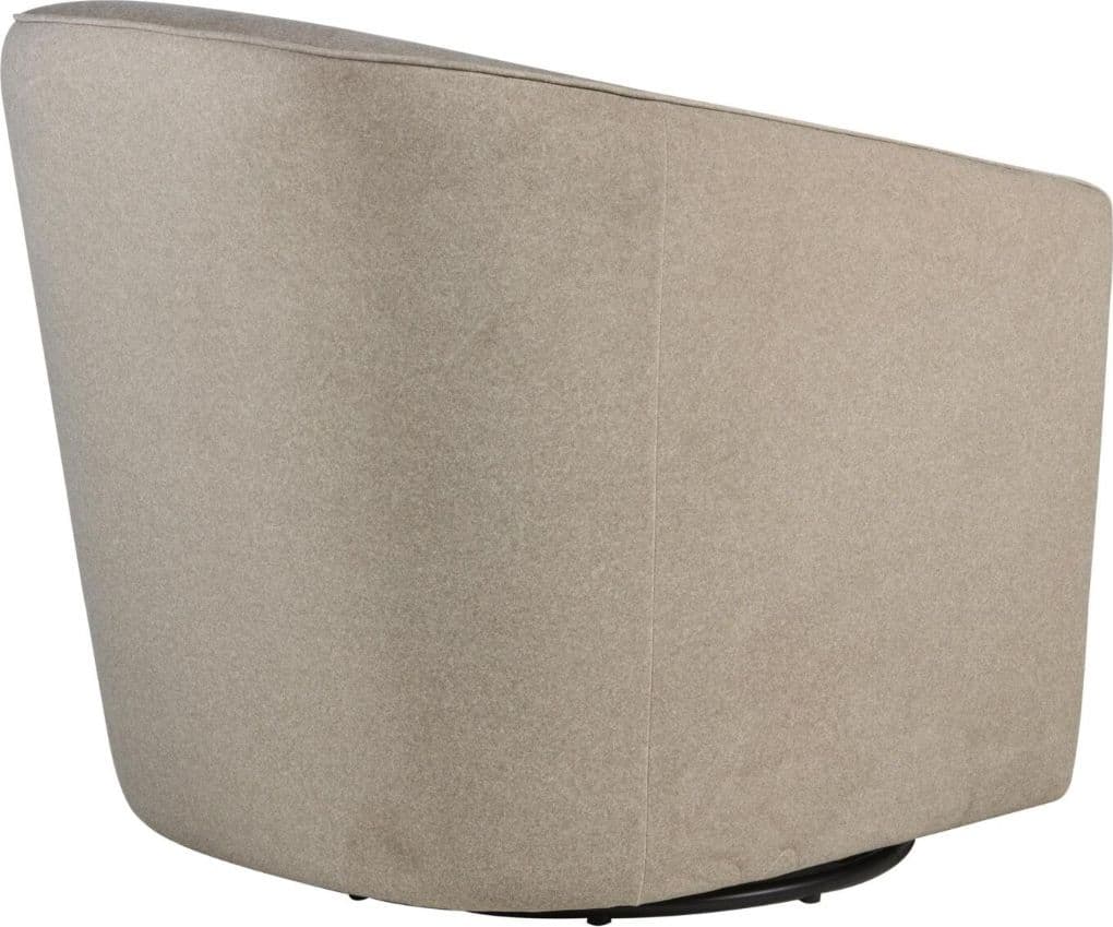 Sedia Girevole e Scorrevole Quax Gomi - Mohair Latte - 4