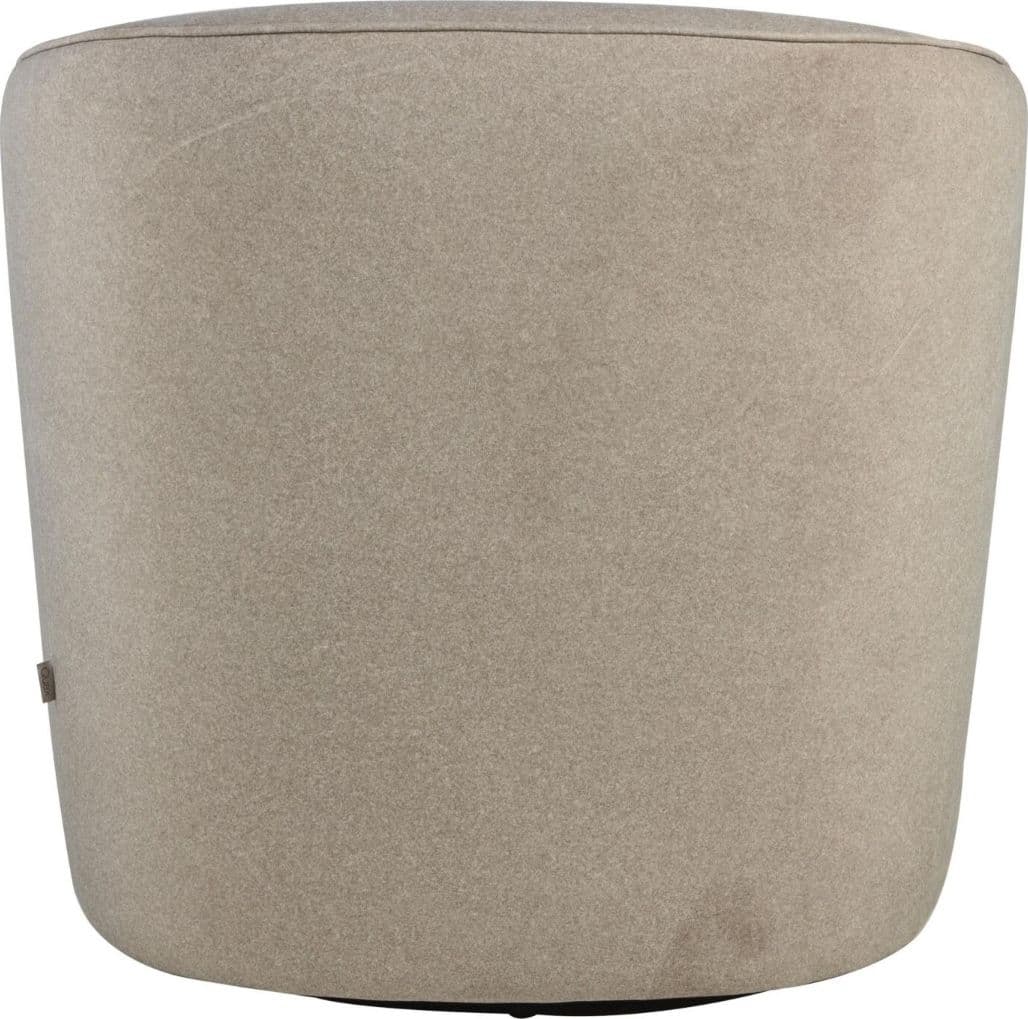 Sedia Girevole e Scorrevole Quax Gomi - Mohair Latte - 5