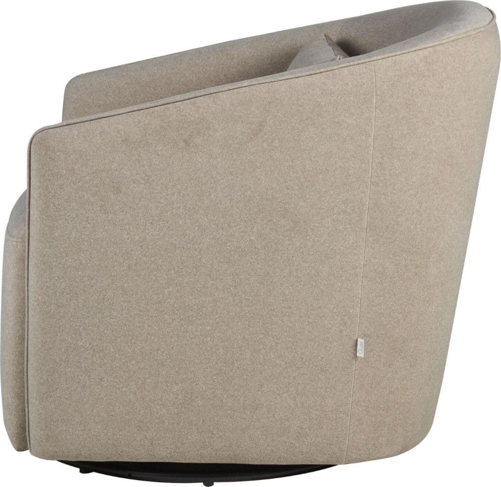 Sedia Girevole e Scorrevole Quax Gomi - Mohair Latte - 7