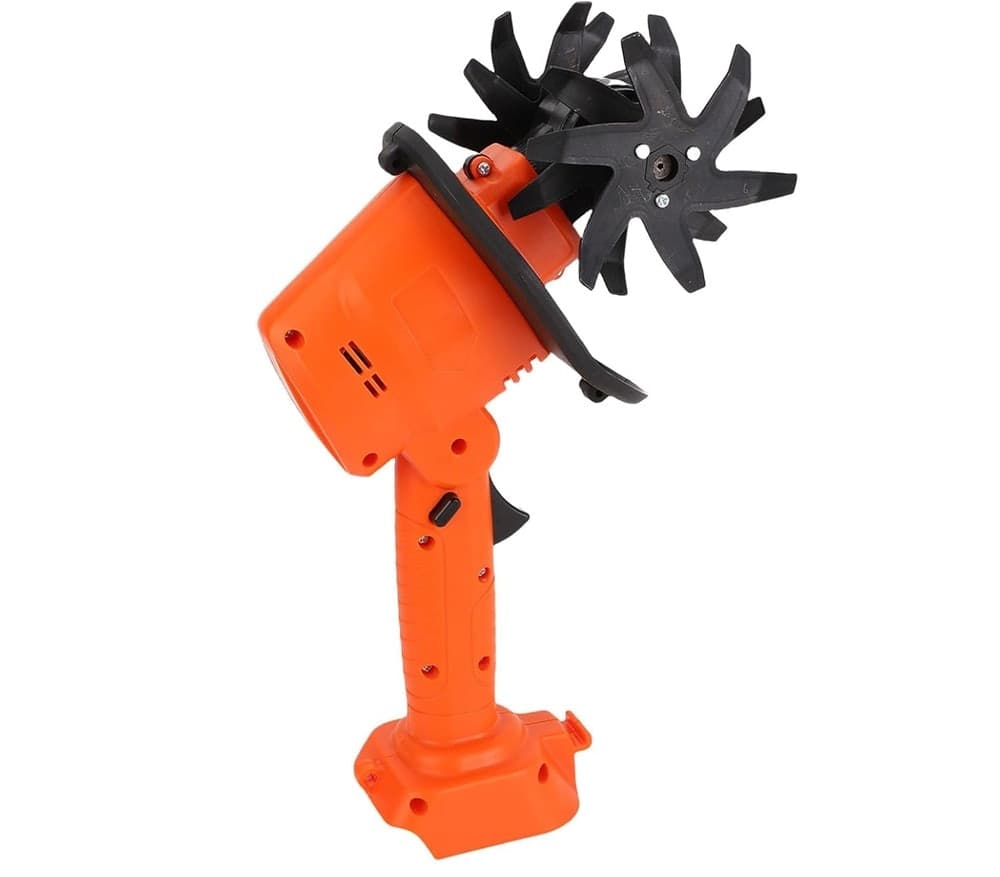 COLTIVATORE ELETTRICO PORTATILE A BATTERIA ALTA POTENZA VELOCITÀ 235RPM MOTOZAPPA GIARDINO - 3