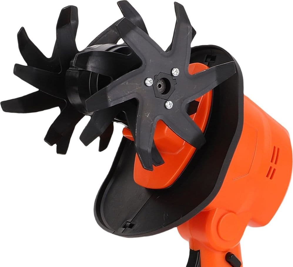 COLTIVATORE ELETTRICO PORTATILE A BATTERIA ALTA POTENZA VELOCITÀ 235RPM MOTOZAPPA GIARDINO - 5