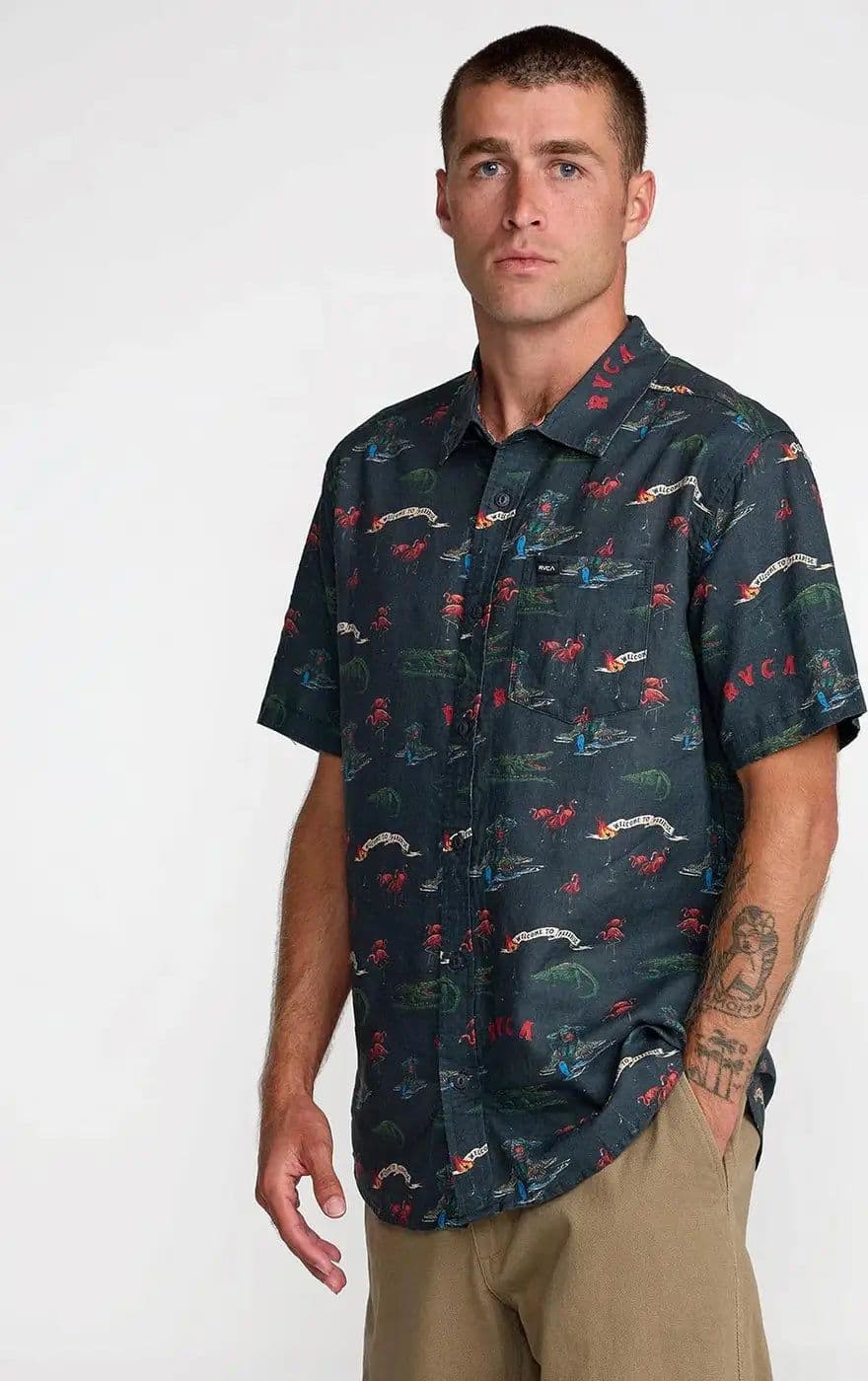 Camicia Manica Corta Rvca Reception - 5