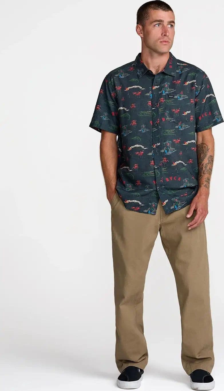 Camicia Manica Corta Rvca Reception - 6