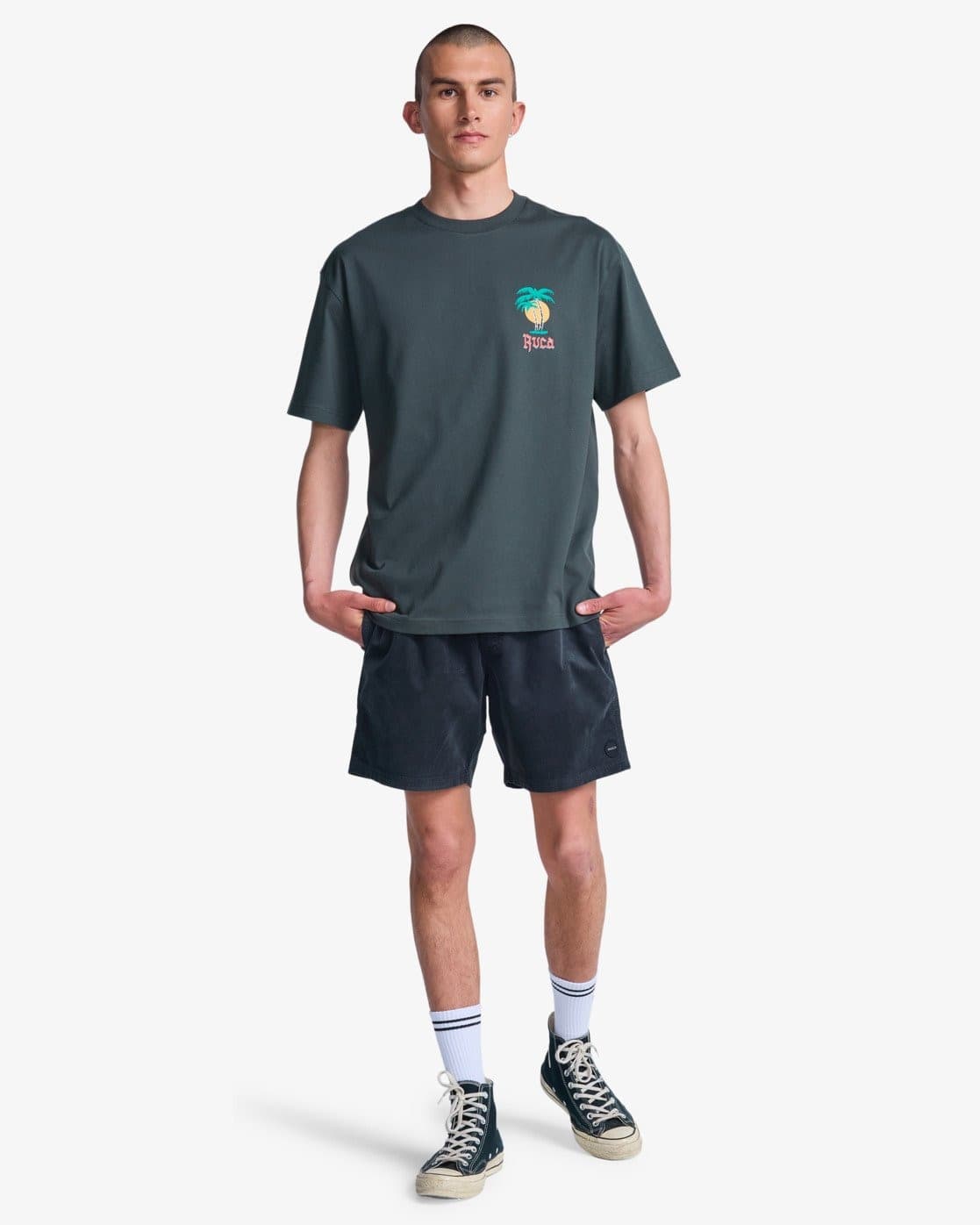 T-shirt Rvca Frond Mural - 8