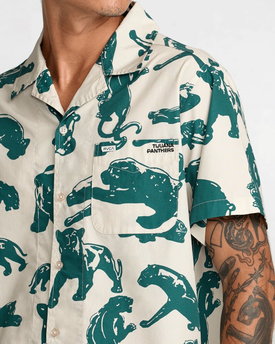 Camicia Manica Corta Rvca TJP All Over - 4