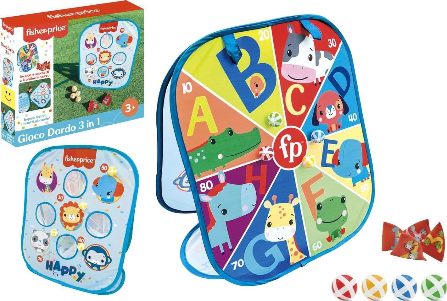Gioco Dardo Pop Up 3 in 1 Fisher Price