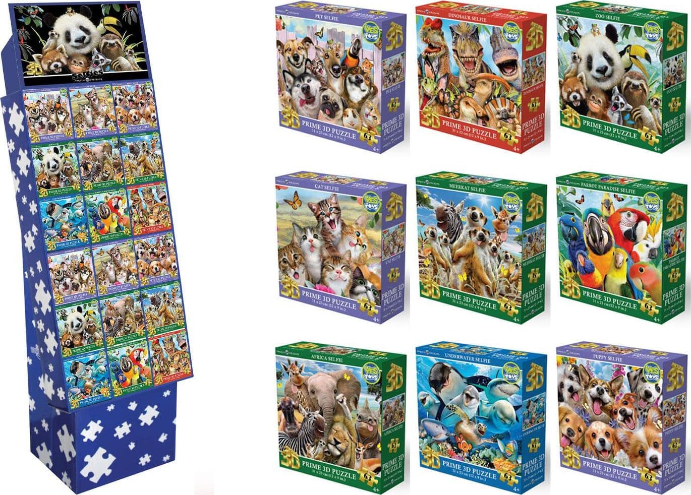 Puzzle Prime 3D 63pz Animal - 2