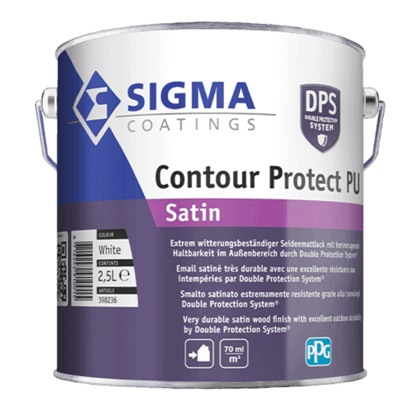SMATO A SOLVENTE CONTOUR PROTECT-PU SATIN BIANCO LT. 1 'SIGMA'