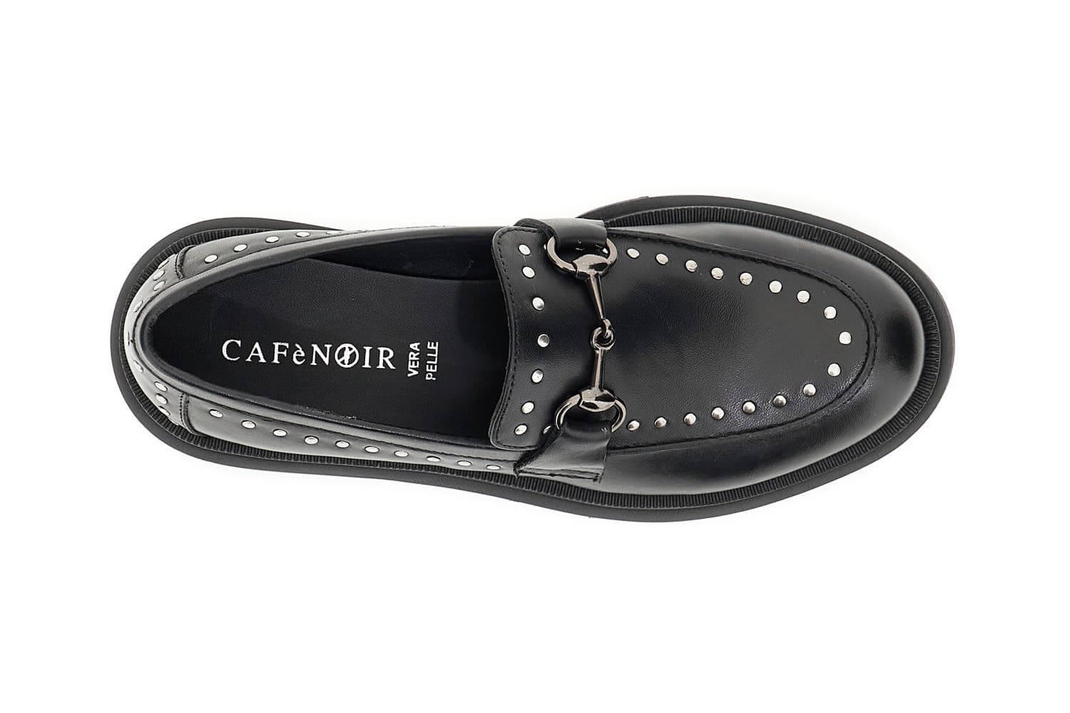 MOCASSINO IN PELLE CON MORSETTO E BORCHIE - 3