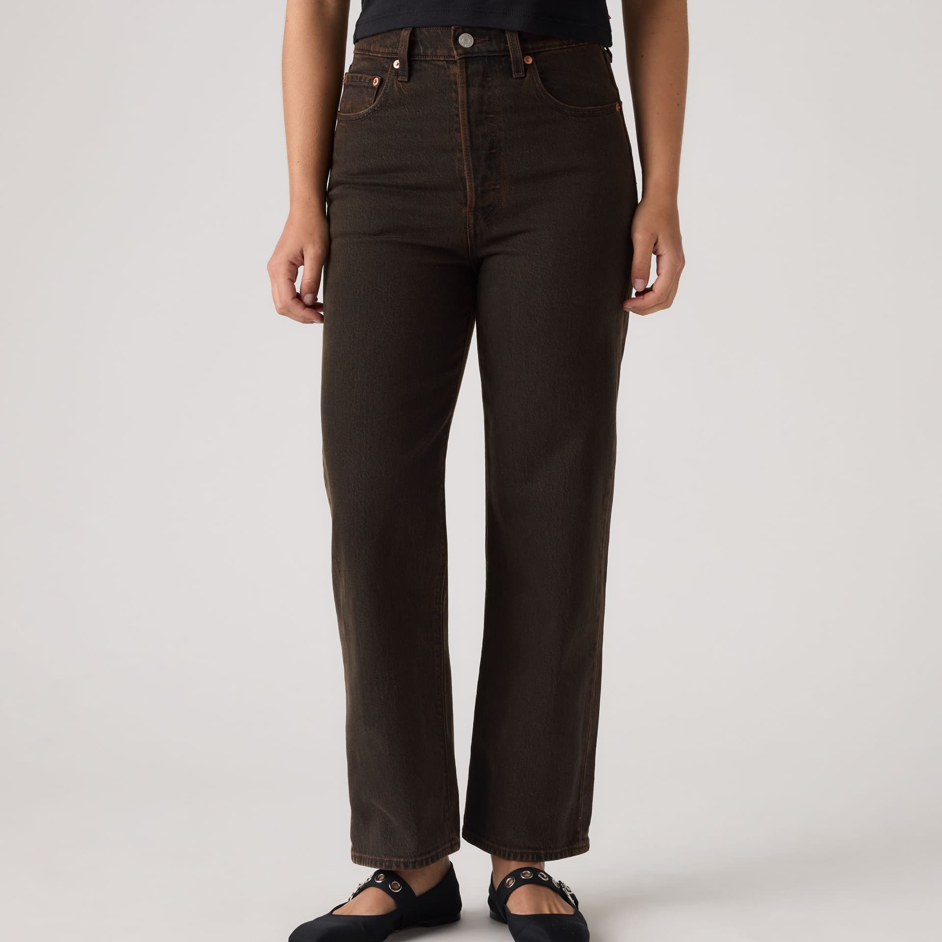 LEVI'S Jeans donna Levi's Jeans donna Ribcage Straight Alla Caviglia 726930315 - Old Bronze - 726930315 - 5