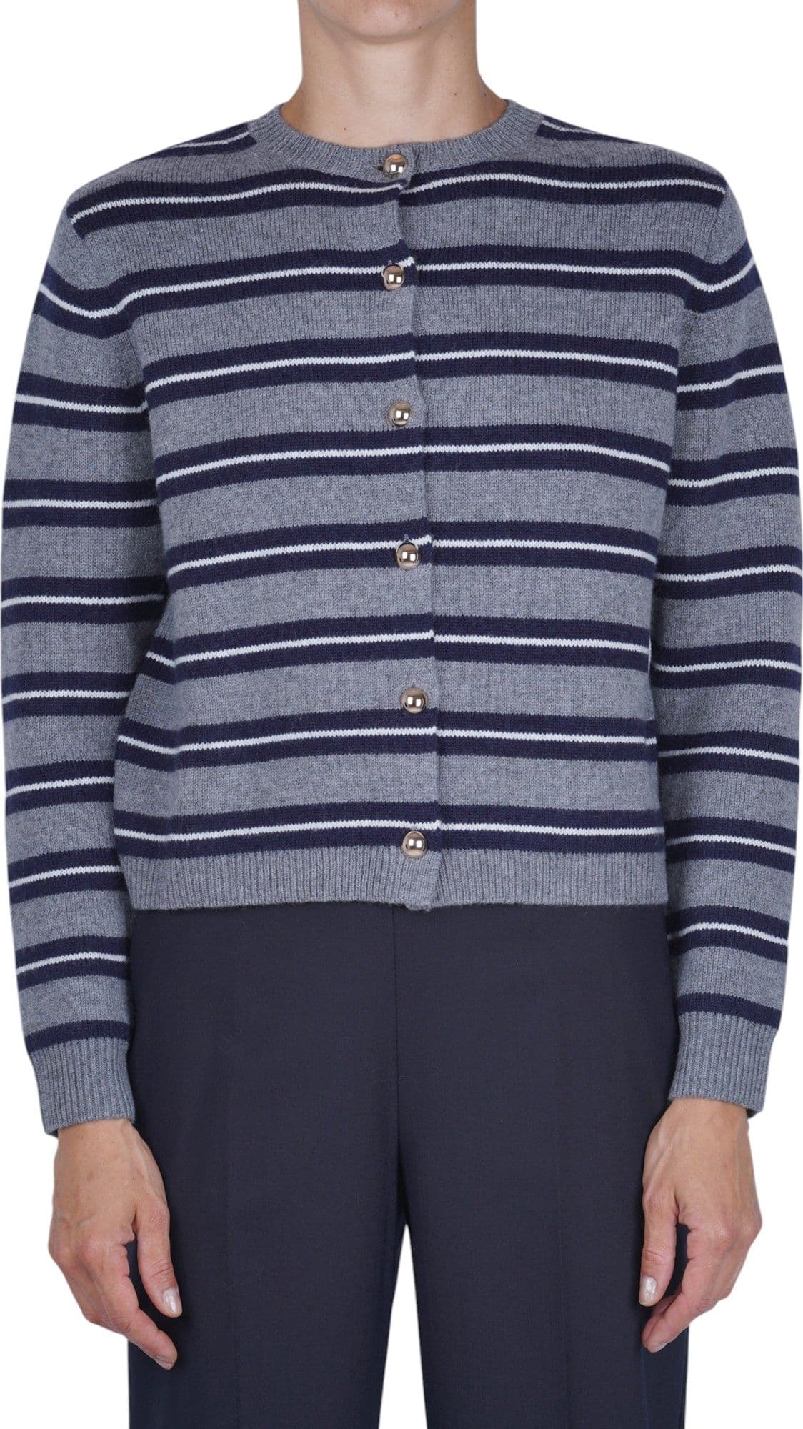 Semi-Couture Semi Couture - Cardigan - 480871 - Grigio/Blu - 3