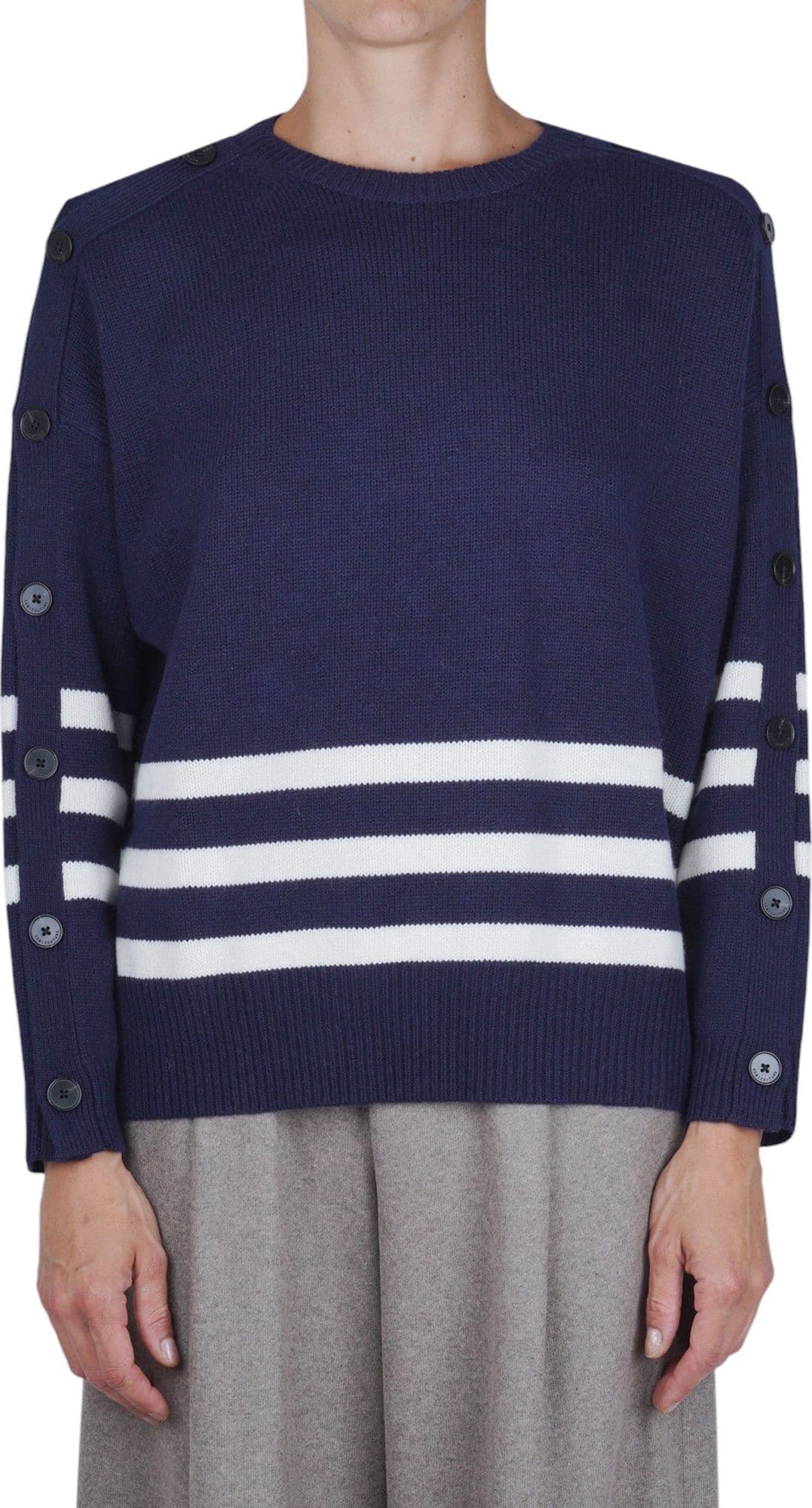 Semi-Couture Semi Couture - Maglia - 480872 - Blu/Burro - 3