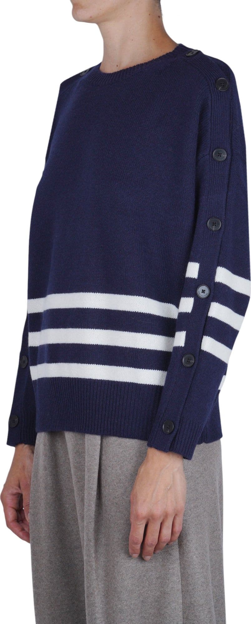 Semi-Couture Semi Couture - Maglia - 480872 - Blu/Burro - 4