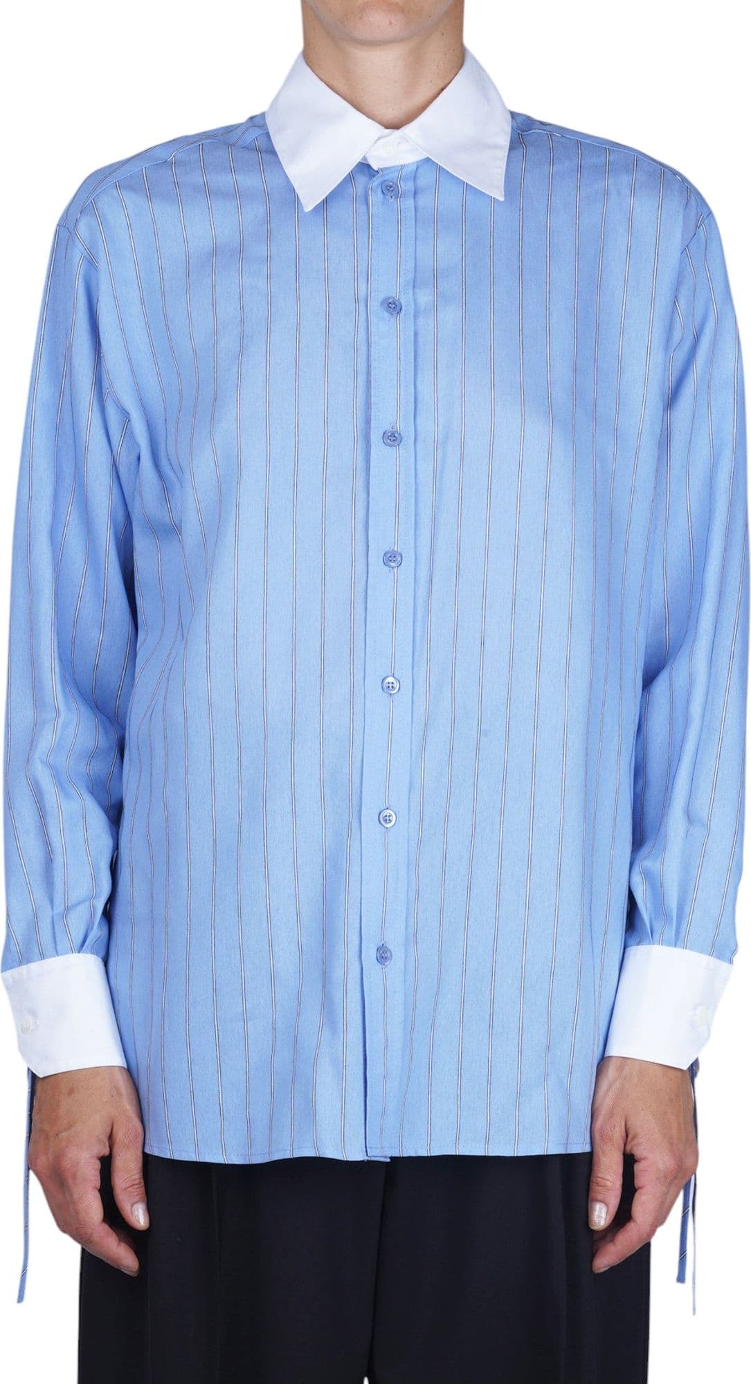 Semi-Couture Semi Couture - Camicia - 480883 - Bianco/Azzurro - 3