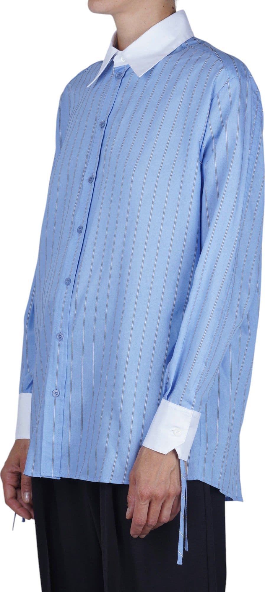 Semi-Couture Semi Couture - Camicia - 480883 - Bianco/Azzurro - 4