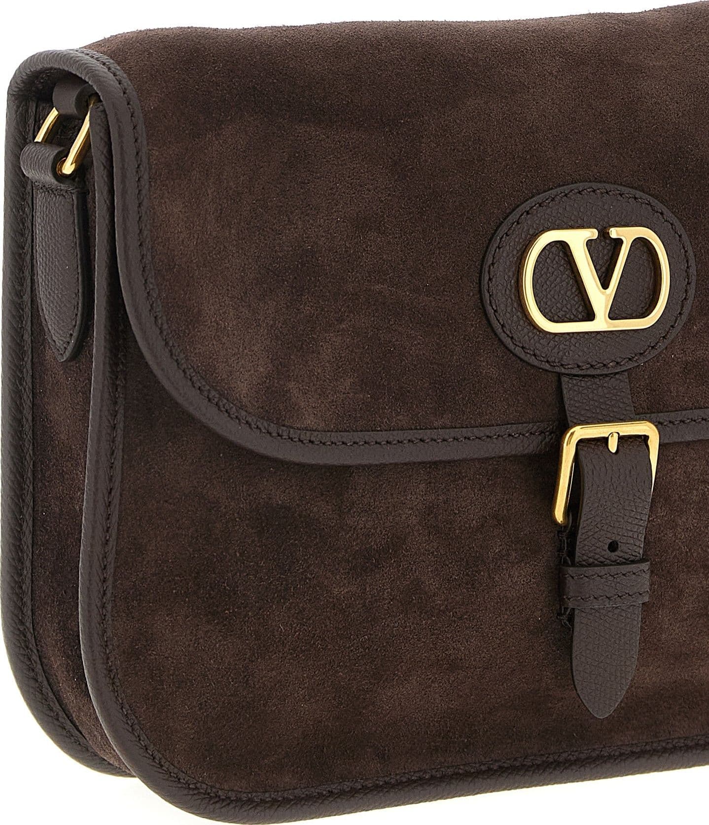 Valentino Garavani Brown Cowhide Crossbody Bag - 3