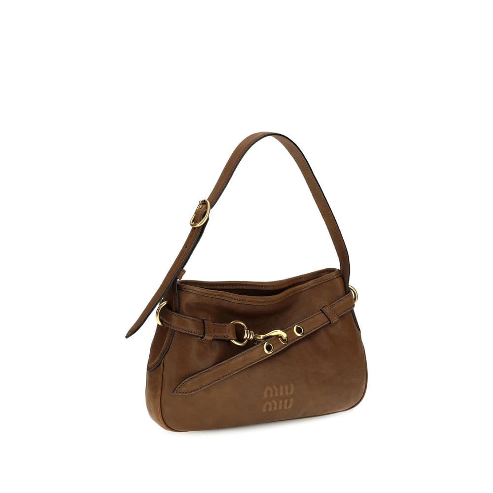 Miu Miu Brown Calf Leather Bos Taurus Shoulder Bag - 2