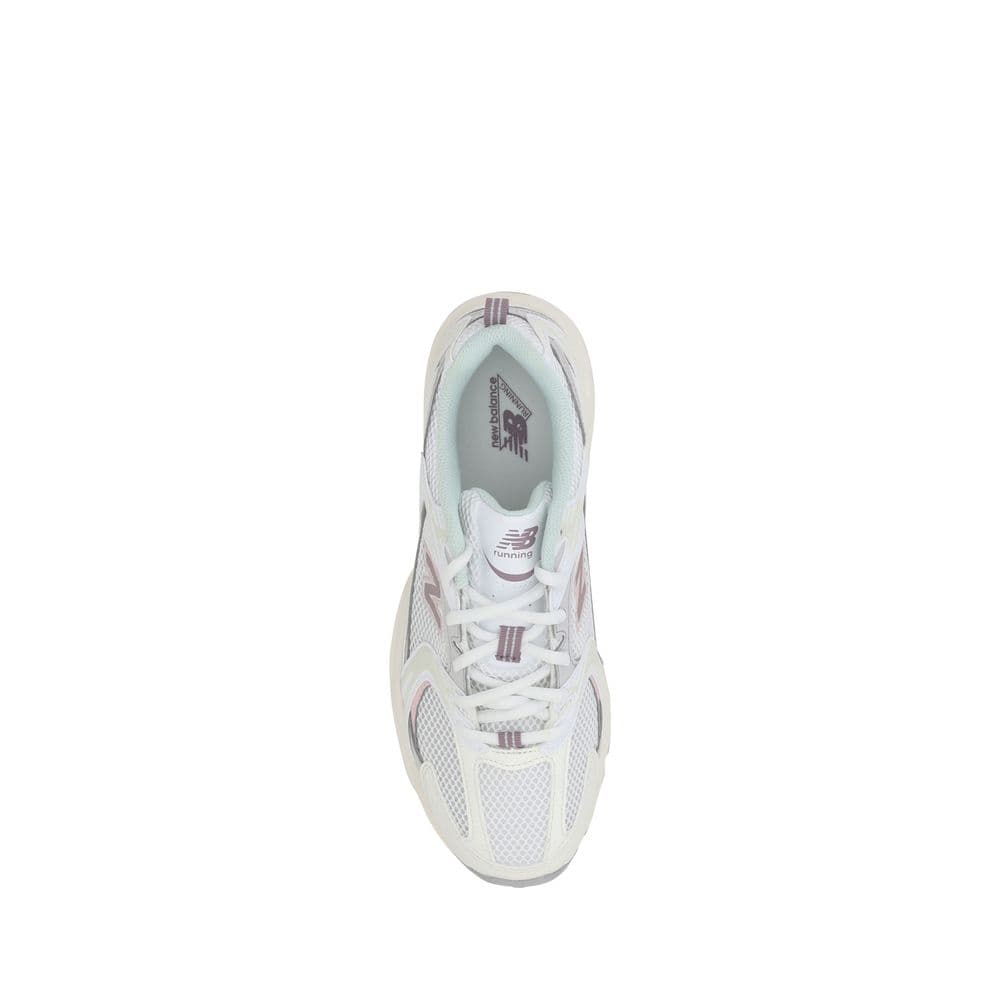 New Balance White Leather Tier 3 Sneakers - 4
