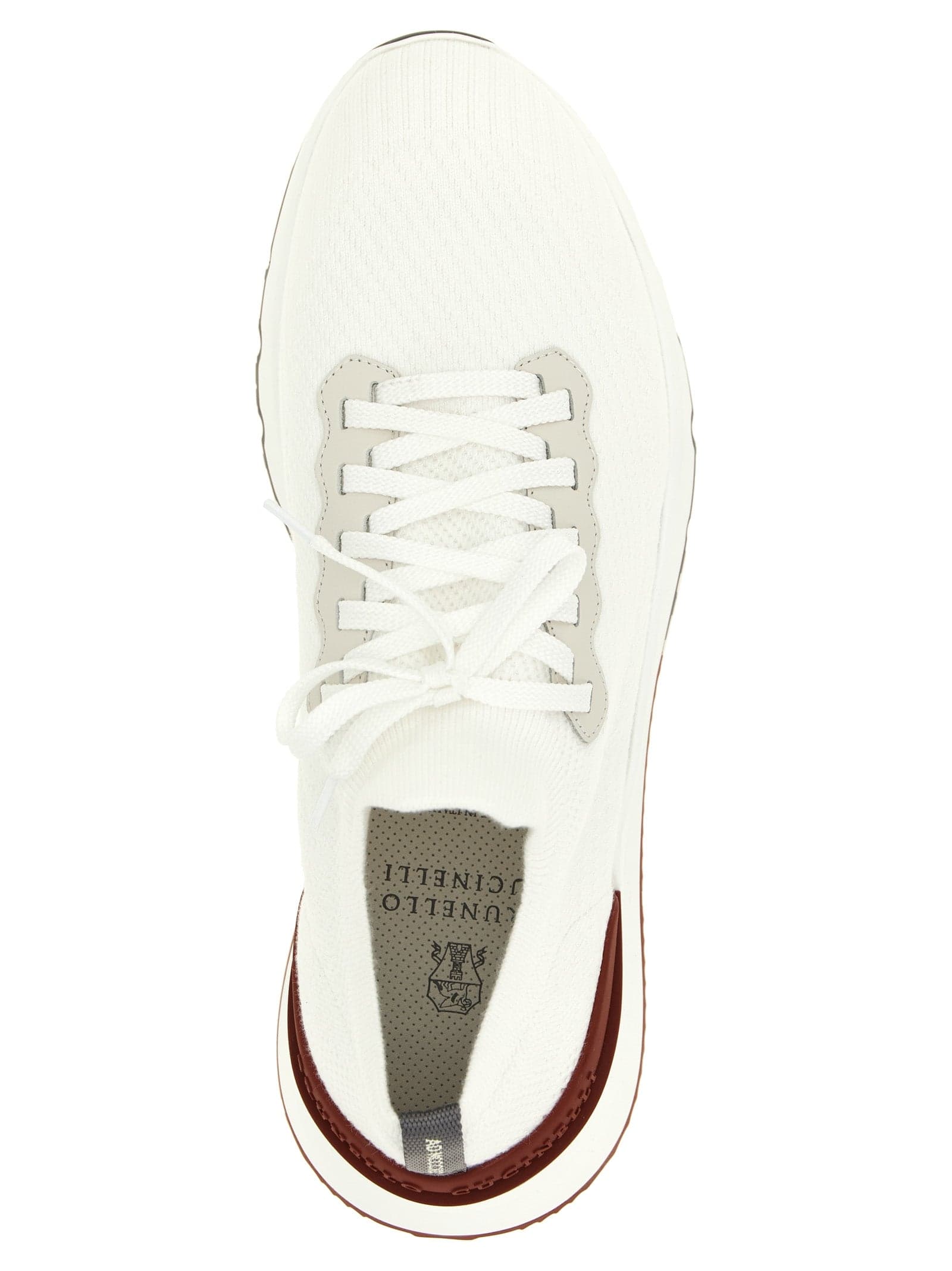Brunello Cucinelli White Polyethylene Athletic Sneakers - 4