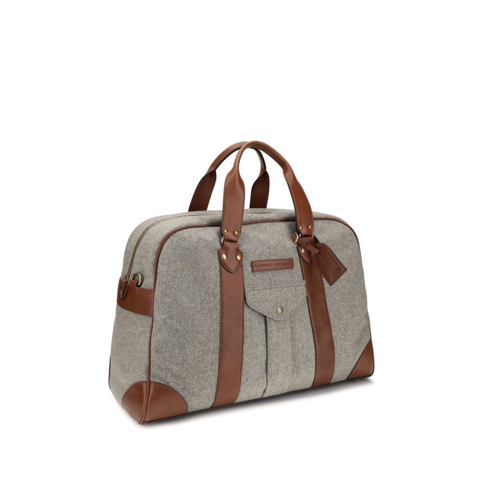 Brunello Cucinelli Beige Wool Oves Aries Luggage And Travel - 2