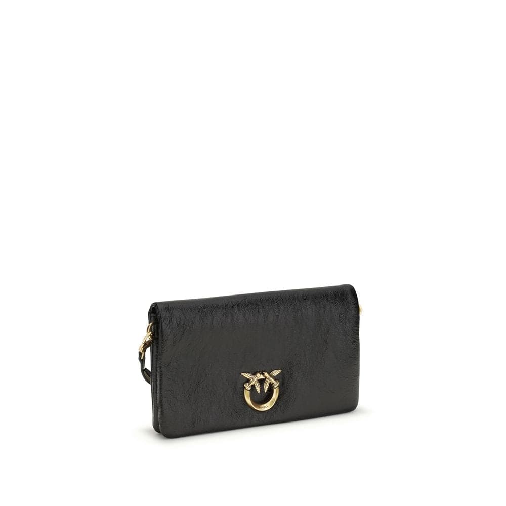 PINKO Black Goatskin Shoulder Bag - 2