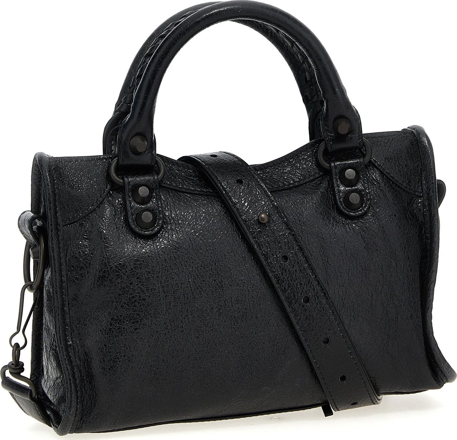 Balenciaga Black Lamb Leather Handbag - 2