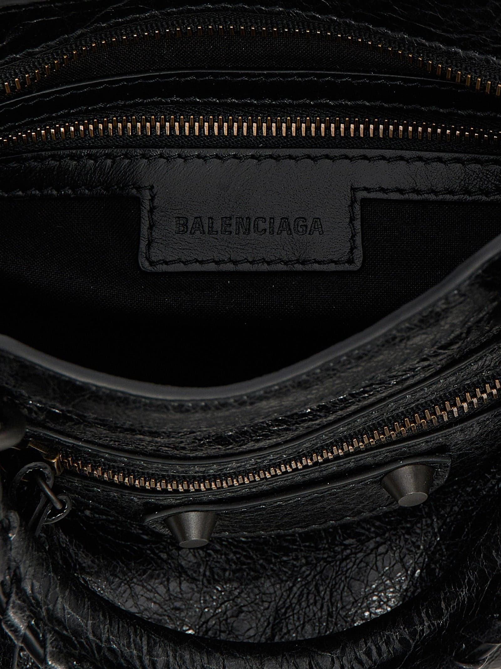 Balenciaga Black Lamb Leather Handbag - 4