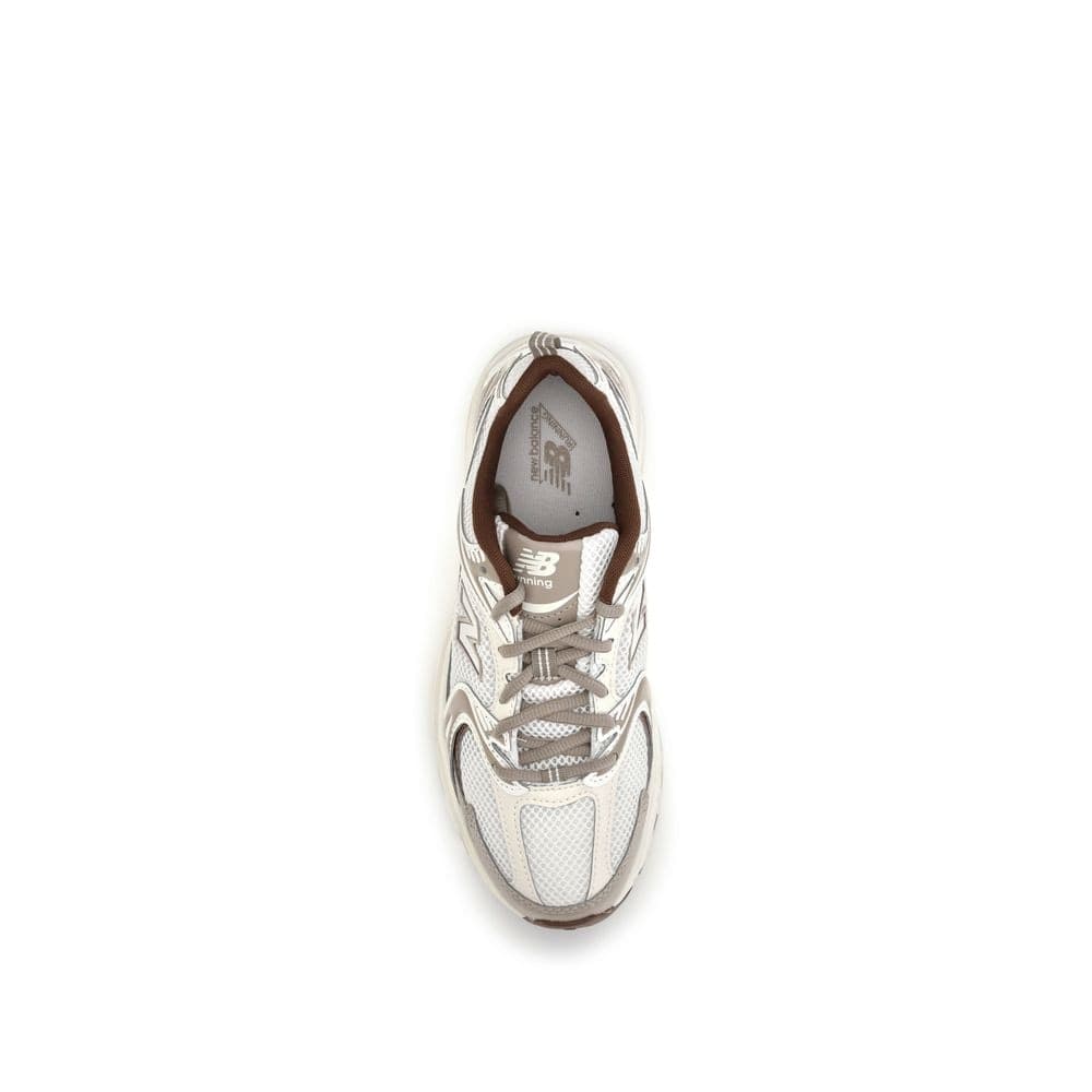 New Balance Silver Fabric Athletic Sneakers - 4