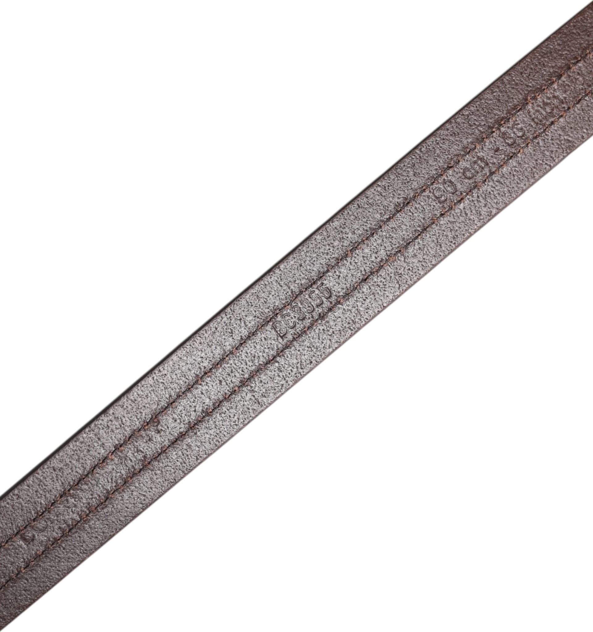 Dolce & Gabbana Burgundy Leather Metal Logo Buckle Belt - 5
