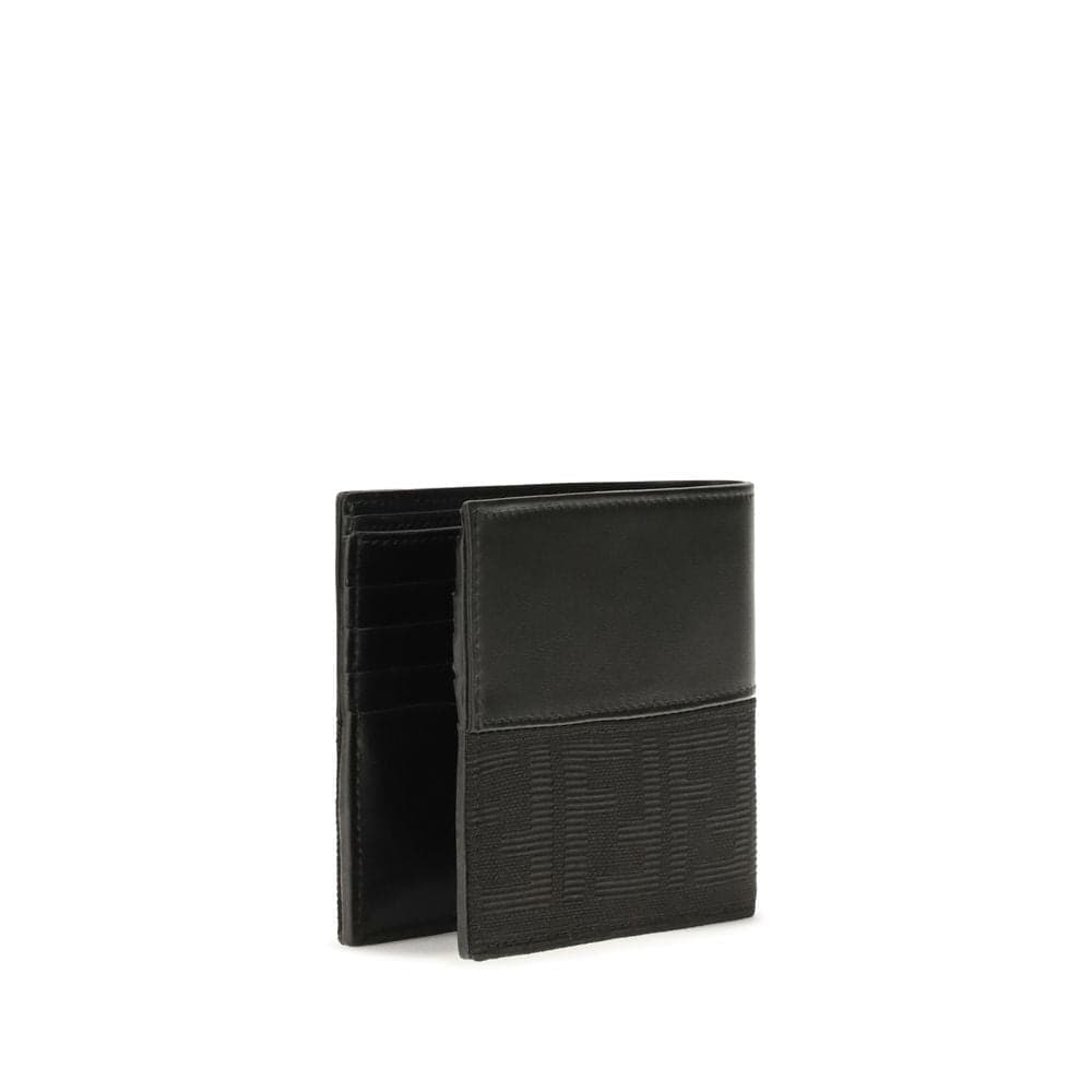 Fendi Black Calf Leather Bos Taurus Wallet - 2