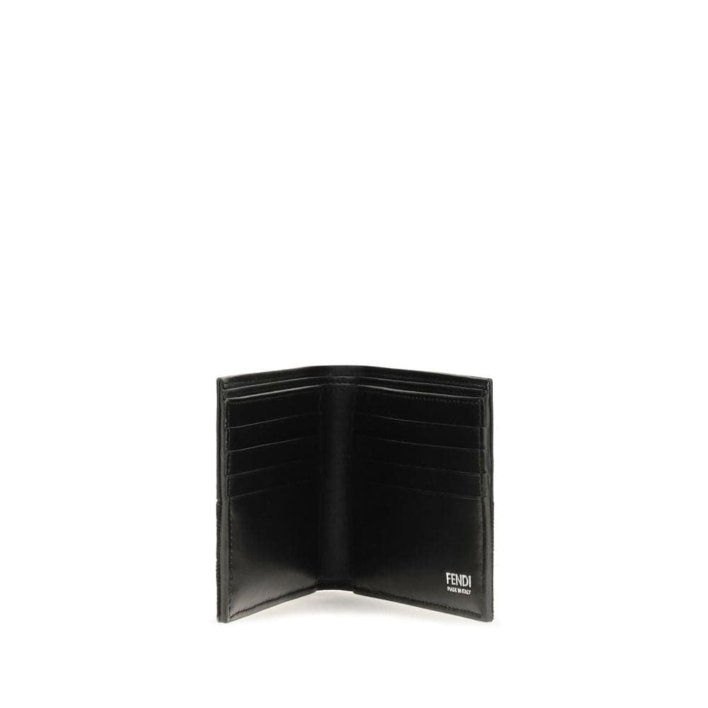 Fendi Black Calf Leather Bos Taurus Wallet - 3