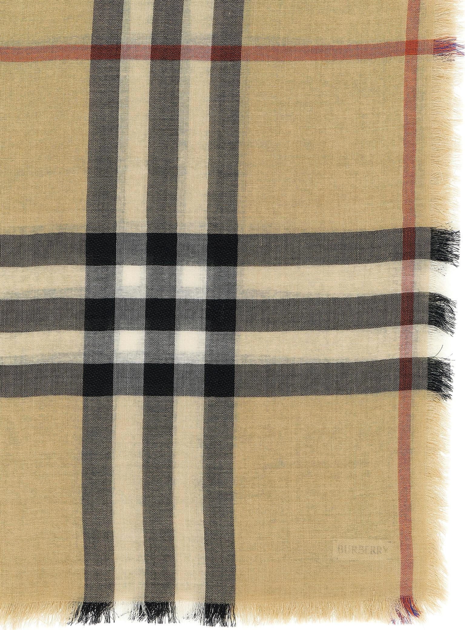 Burberry Beige Wool Foulard - 2