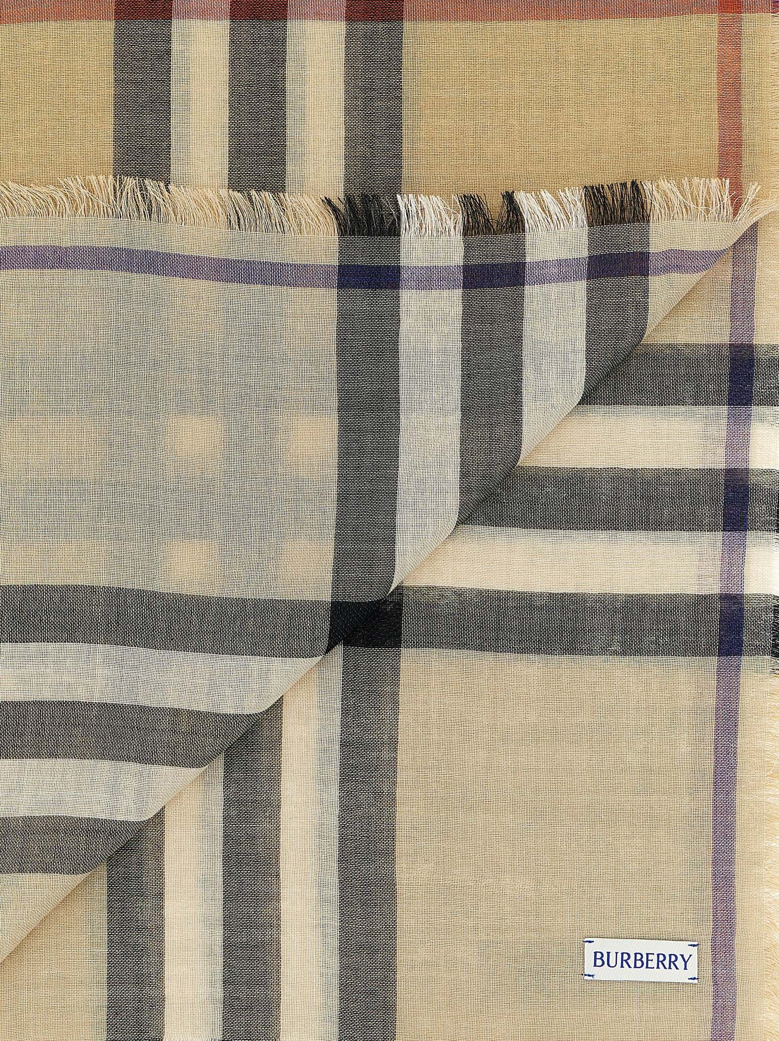 Burberry Beige Wool Foulard - 3